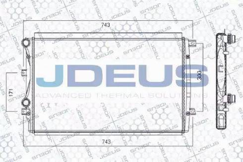 Jdeus RA0010301 - Radiators, Motora dzesēšanas sistēma autodraugiem.lv