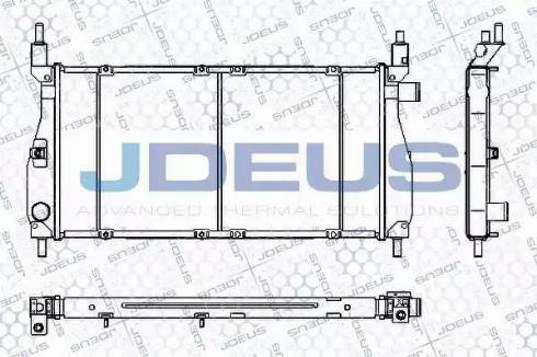 Jdeus RA0020340 - Radiators, Motora dzesēšanas sistēma autodraugiem.lv