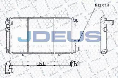 Jdeus RA0070010 - Radiators, Motora dzesēšanas sistēma autodraugiem.lv