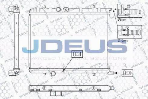 Jdeus RA0070140 - Radiators, Motora dzesēšanas sistēma autodraugiem.lv