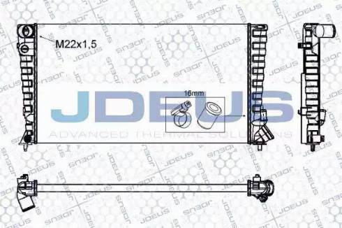 Jdeus RA0070200 - Radiators, Motora dzesēšanas sistēma autodraugiem.lv
