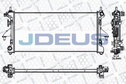 Jdeus RA0070230 - Radiators, Motora dzesēšanas sistēma autodraugiem.lv