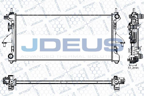 Jdeus RA0070220 - Radiators, Motora dzesēšanas sistēma autodraugiem.lv