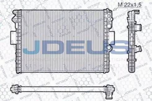 Jdeus RA0140010 - Radiators, Motora dzesēšanas sistēma autodraugiem.lv