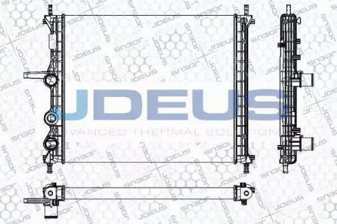 Jdeus RA0110960 - Radiators, Motora dzesēšanas sistēma autodraugiem.lv