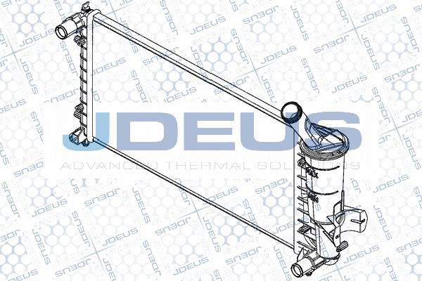 Jdeus RA0110970 - Radiators, Motora dzesēšanas sistēma autodraugiem.lv