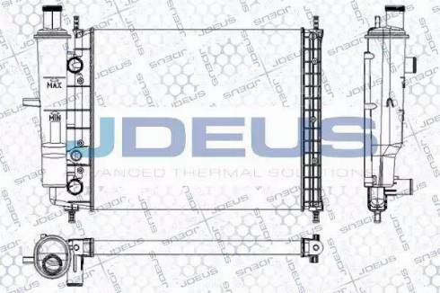 Jdeus RA0110490 - Radiators, Motora dzesēšanas sistēma autodraugiem.lv