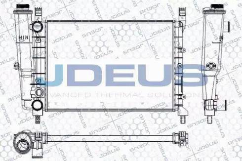 Jdeus RA0110410 - Radiators, Motora dzesēšanas sistēma autodraugiem.lv