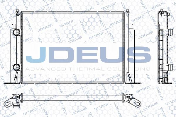 Jdeus RA0110861 - Radiators, Motora dzesēšanas sistēma autodraugiem.lv