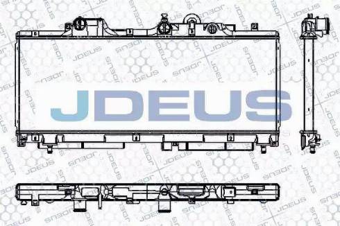 Jdeus RA0110350 - Radiators, Motora dzesēšanas sistēma autodraugiem.lv