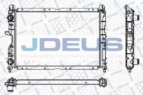 Jdeus RA0110250 - Radiators, Motora dzesēšanas sistēma autodraugiem.lv