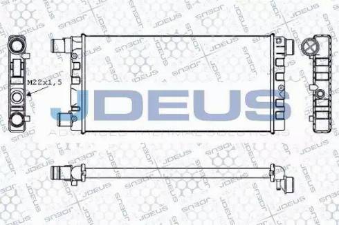 Jdeus RA0110211 - Radiators, Motora dzesēšanas sistēma autodraugiem.lv