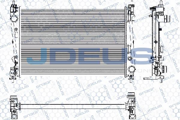 Jdeus RA0111160 - Radiators, Motora dzesēšanas sistēma autodraugiem.lv