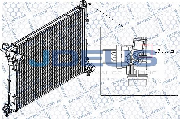 Jdeus RA0111250 - Radiators, Motora dzesēšanas sistēma autodraugiem.lv