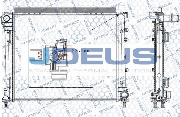 Jdeus RA0111251 - Radiators, Motora dzesēšanas sistēma autodraugiem.lv