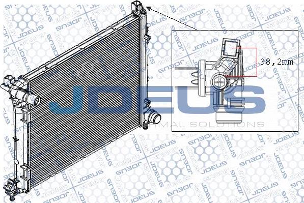 Jdeus RA0111230 - Radiators, Motora dzesēšanas sistēma autodraugiem.lv