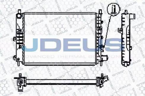 Jdeus RA0120561 - Radiators, Motora dzesēšanas sistēma autodraugiem.lv