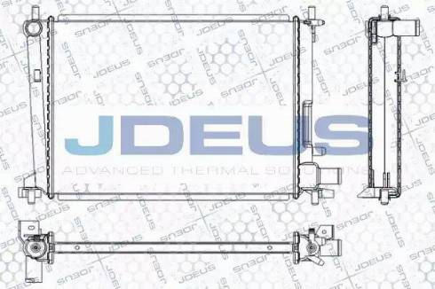 Jdeus RA0120840 - Radiators, Motora dzesēšanas sistēma autodraugiem.lv
