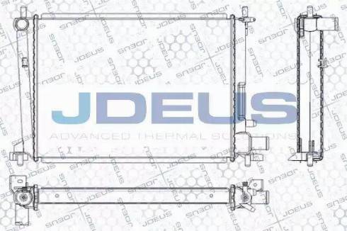Jdeus RA0120850 - Radiators, Motora dzesēšanas sistēma autodraugiem.lv