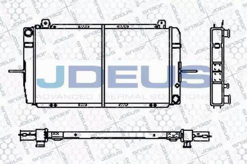 Jdeus RA0120371 - Radiators, Motora dzesēšanas sistēma autodraugiem.lv