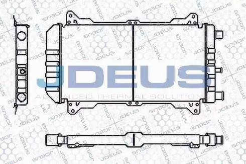 Jdeus RA0120730 - Radiators, Motora dzesēšanas sistēma autodraugiem.lv