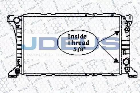 Jdeus RA0121030 - Radiators, Motora dzesēšanas sistēma autodraugiem.lv