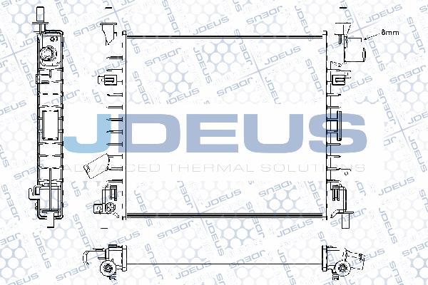 Jdeus RA0121180 - Radiators, Motora dzesēšanas sistēma autodraugiem.lv