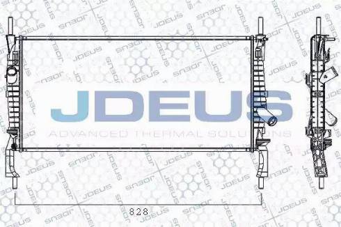 Jdeus RA0121170 - Radiators, Motora dzesēšanas sistēma autodraugiem.lv