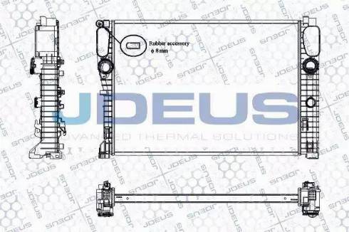 Jdeus RA0170980 - Radiators, Motora dzesēšanas sistēma autodraugiem.lv