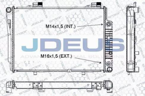 Jdeus RA0170350 - Radiators, Motora dzesēšanas sistēma autodraugiem.lv