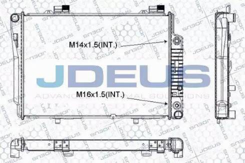 Jdeus RA0170370 - Radiators, Motora dzesēšanas sistēma autodraugiem.lv