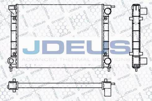 Jdeus RA0300340 - Radiators, Motora dzesēšanas sistēma autodraugiem.lv