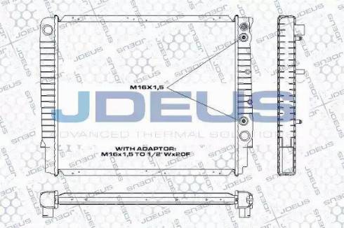 Jdeus RA0310520 - Radiators, Motora dzesēšanas sistēma autodraugiem.lv