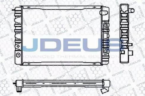 Jdeus RA0310170 - Radiators, Motora dzesēšanas sistēma autodraugiem.lv