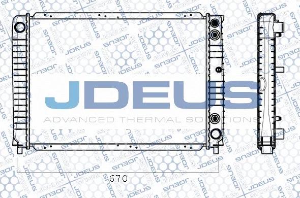 Jdeus RA0310290 - Radiators, Motora dzesēšanas sistēma autodraugiem.lv