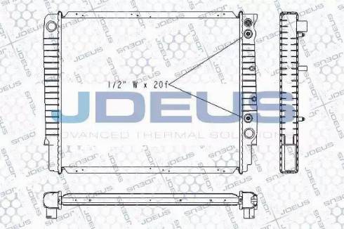 Jdeus RA0310270 - Radiators, Motora dzesēšanas sistēma autodraugiem.lv