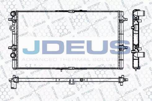 Jdeus RA0250060 - Radiators, Motora dzesēšanas sistēma autodraugiem.lv