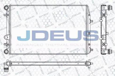 Jdeus RA0250110 - Radiators, Motora dzesēšanas sistēma autodraugiem.lv