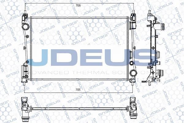 Jdeus RA0200931 - Radiators, Motora dzesēšanas sistēma autodraugiem.lv
