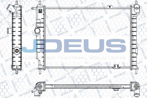 Jdeus RA0200450 - Radiators, Motora dzesēšanas sistēma autodraugiem.lv