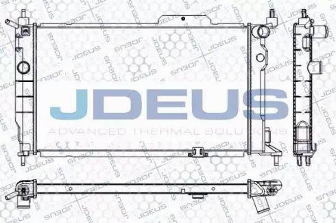 Jdeus RA0200611 - Radiators, Motora dzesēšanas sistēma autodraugiem.lv