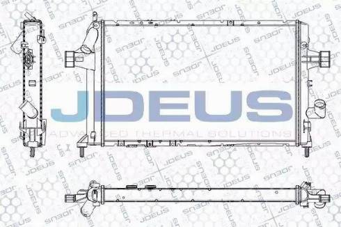 Jdeus RA0200809 - Radiators, Motora dzesēšanas sistēma autodraugiem.lv
