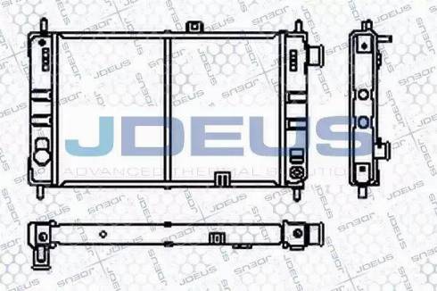 Jdeus RA0200380 - Radiators, Motora dzesēšanas sistēma autodraugiem.lv