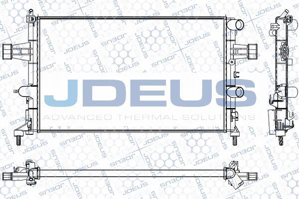 Jdeus RA0200750 - Radiators, Motora dzesēšanas sistēma autodraugiem.lv