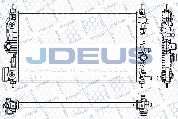 Jdeus RA0201110 - Radiators, Motora dzesēšanas sistēma autodraugiem.lv