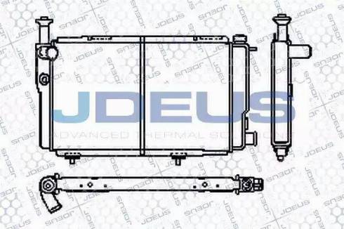 Jdeus RA0210050 - Radiators, Motora dzesēšanas sistēma autodraugiem.lv