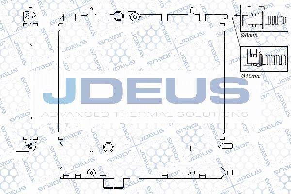 Jdeus RA0210341 - Radiators, Motora dzesēšanas sistēma autodraugiem.lv