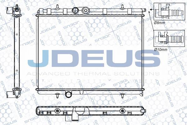 Jdeus RA0210310 - Radiators, Motora dzesēšanas sistēma autodraugiem.lv