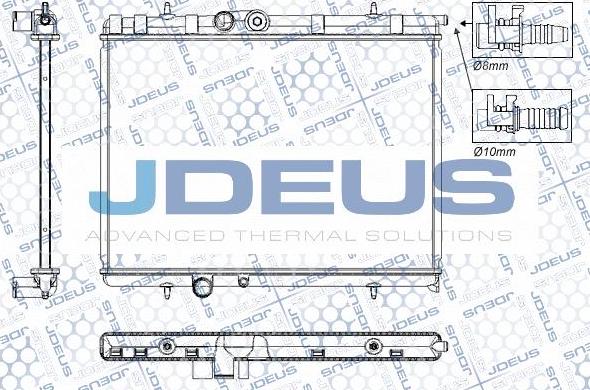 Jdeus RA0210321 - Radiators, Motora dzesēšanas sistēma autodraugiem.lv