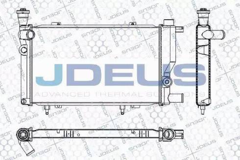 Jdeus RA0210241 - Radiators, Motora dzesēšanas sistēma autodraugiem.lv